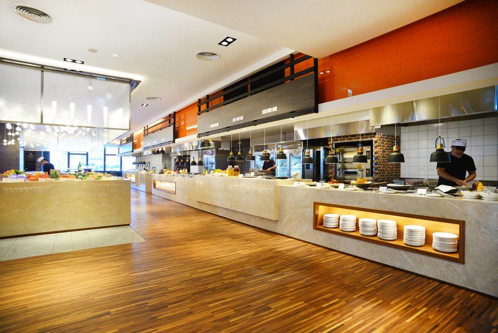 Caesar Metro Taipei Ξενοδοχείο Εξωτερικό φωτογραφία The open kitchen at the restaurant